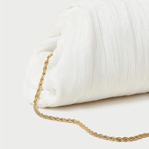 Pearl Pleated Dome Clutch